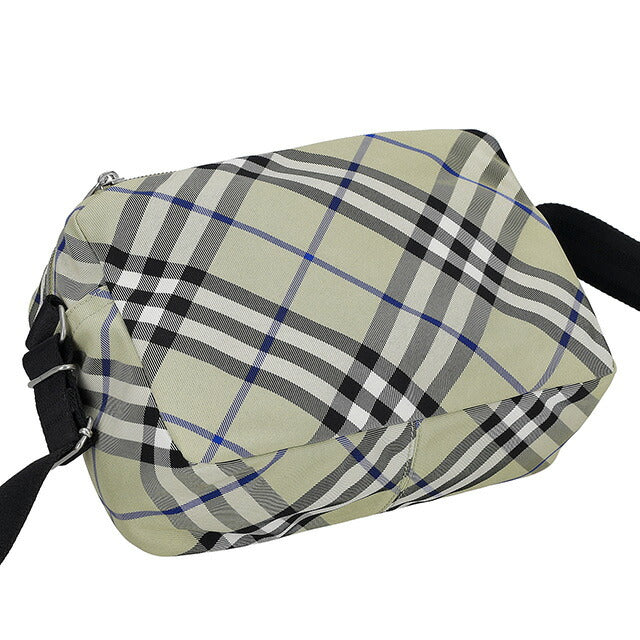 バ－バリ－ ショルダーバッグ メンズ ブランド BURBERRY チェック 8091335 ライトベージュ 8091335
