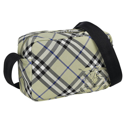 バ－バリ－ ショルダーバッグ メンズ ブランド BURBERRY チェック 8091335 ライトベージュ 8091335