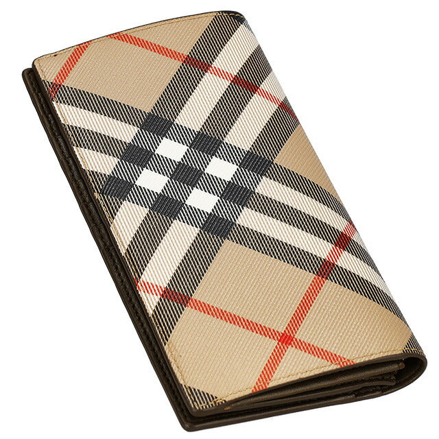 バ－バリ－ 長財布 メンズ ブランド BURBERRY チェック 8091921 ベージュ 8091921