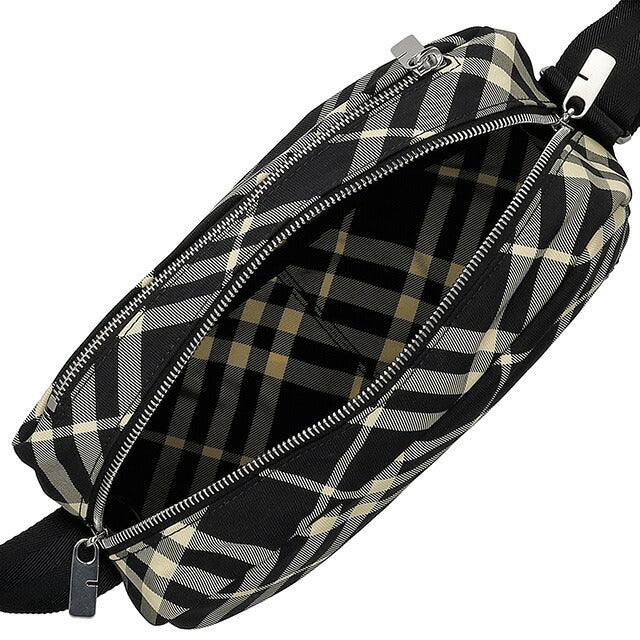 バ－バリ－ ショルダーバッグ メンズ ブランド BURBERRY チェック 8092017 ブラック 8092017
