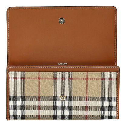 バ－バリ－ 長財布 レディース ブランド BURBERRY チェック 8094421 ベージュ 8094421