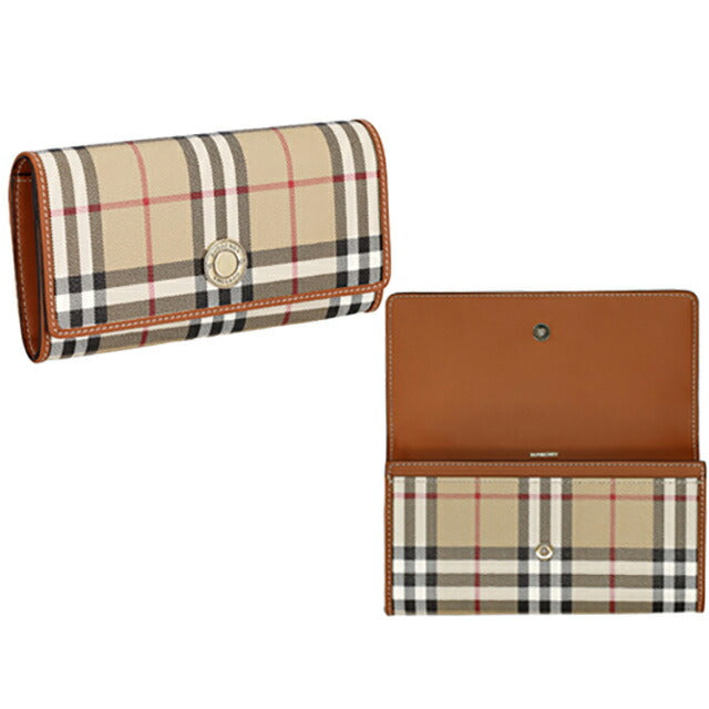 ☆韓国の人気☆【BURBERRY】☆チェック長財布☆関税込☆ バ−バリ− 長財布 メンズ ブランド BURBERRY チェック 8091923