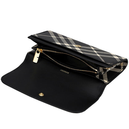 バ－バリ－ 長財布 レディース ブランド BURBERRY チェック 8095269 ブラック 8095269