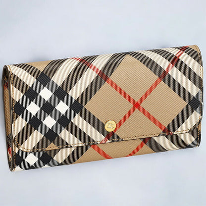 バ－バリ－ 長財布 メンズ ブランド BURBERRY チェック 8095272 ベージュ 8095272