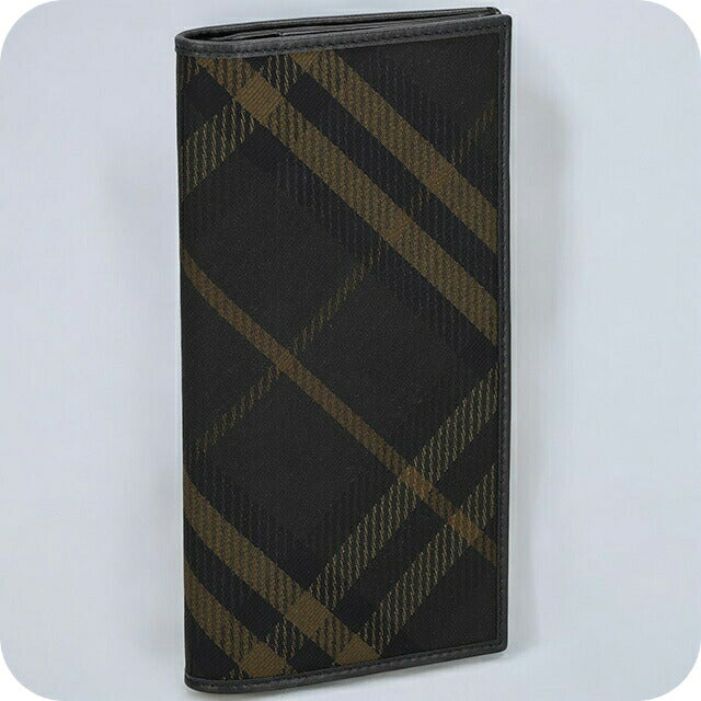 バ－バリ－ 長財布 メンズ ブランド BURBERRY チェック 8098457 ブラック 8098457