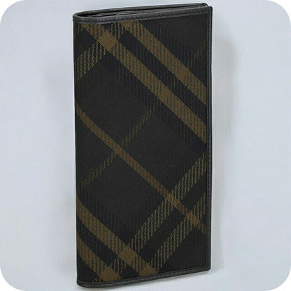 バ－バリ－ 長財布 メンズ ブランド BURBERRY チェック 8098457 ブラック 8098457