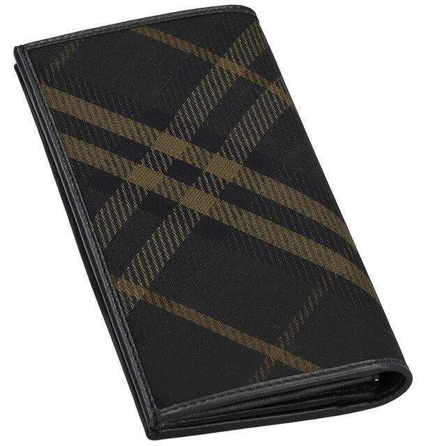 バ－バリ－ 長財布 メンズ ブランド BURBERRY チェック 8098457 ブラック 8098457