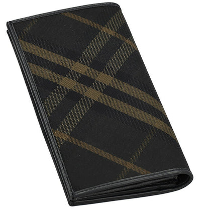 バ－バリ－ 長財布 メンズ ブランド BURBERRY チェック 8098457 ブラック 8098457