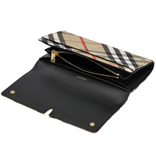 バ－バリ－ 長財布 メンズ ブランド BURBERRY チェック 8099215 ベージュ 8099215