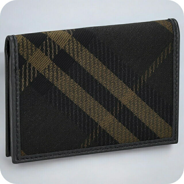 バ-バリ- カードケース メンズ ブランド BURBERRY チェック 8099817 ブラック 8099817