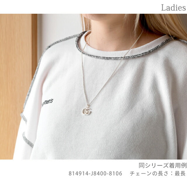グッチ ネックレス メンズ レディース ブランド GUCCI ダブルG 814914-J8400-8106 シルバー アクセサリー 814914-J8400-8106