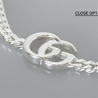 グッチ ブレスレット メンズ ブランド GUCCI ダブルG チェーン 814917 J8400 8106 シルバー アクセサリー 814917-J8400-8106-16
