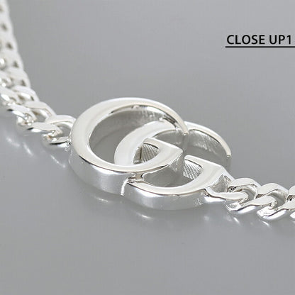 グッチ ブレスレット メンズ ブランド GUCCI ダブルG チェーン 814917-J8400-8106-18 シルバー アクセサリー 814917-J8400-8106-18