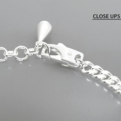 グッチ ブレスレット メンズ ブランド GUCCI ダブルG チェーン 814917-J8400-8106-18 シルバー アクセサリー 814917-J8400-8106-18