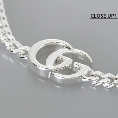 グッチ ブレスレット メンズ ブランド GUCCI ダブルG チェーン 814917-J8400-8106-19 シルバー アクセサリー 814917-J8400-8106-19