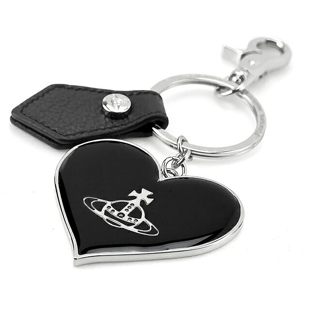 ヴィヴィアン ウエストウッド キーリング レディース ブランド Vivienne Westwood ロゴ ハート 82030008 OM0009 N401 BLACK ビビアン 82030008-OM0009-N401