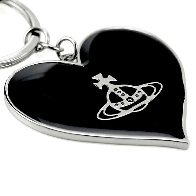 ヴィヴィアン ウエストウッド キーリング レディース ブランド Vivienne Westwood ロゴ ハート 82030008 OM0009 N401 BLACK ビビアン 82030008-OM0009-N401
