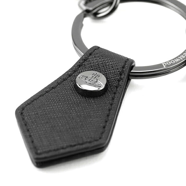 ヴィヴィアン ウエストウッド キーリング レディース ブランド Vivienne Westwood SAFFIANO ロゴ 8203010EU OM0009 N405 ガンメタル ビビアン 8203010EU-OM0009-N405