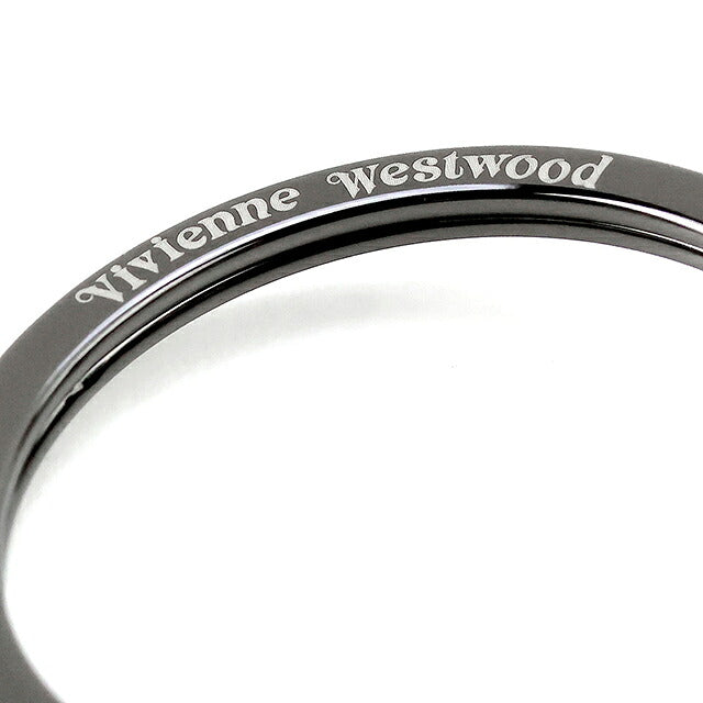 ヴィヴィアン ウエストウッド キーリング レディース ブランド Vivienne Westwood SAFFIANO ロゴ 8203010EU OM0009 N405 ガンメタル ビビアン 8203010EU-OM0009-N405