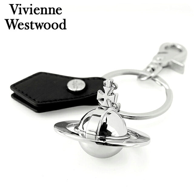 ヴィヴィアン ウエストウッド キーリング レディース ブランド Vivienne Westwood SAFFIANO ロゴ 8203010HU OM0009 N405 シルバー ビビアン 8203010HU-OM0009-N405