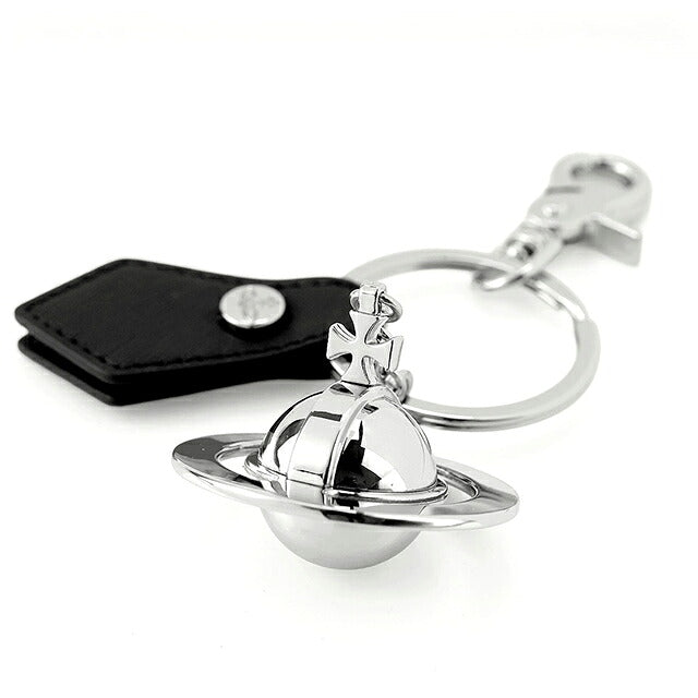 ヴィヴィアン ウエストウッド キーリング レディース ブランド Vivienne Westwood SAFFIANO ロゴ 8203010HU OM0009 N405 シルバー ビビアン 8203010HU-OM0009-N405