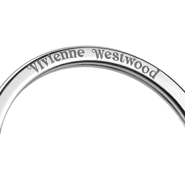 ヴィヴィアン ウエストウッド キーリング レディース ブランド Vivienne Westwood SAFFIANO ロゴ 8203010HU OM0009 N405 シルバー ビビアン 8203010HU-OM0009-N405