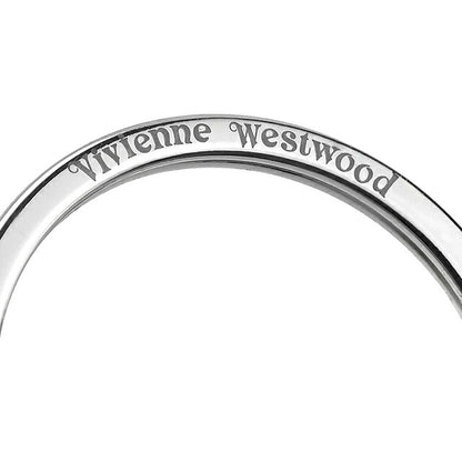 ヴィヴィアン ウエストウッド キーリング レディース ブランド Vivienne Westwood SAFFIANO ロゴ 8203010HU OM0009 N405 シルバー ビビアン 8203010HU-OM0009-N405