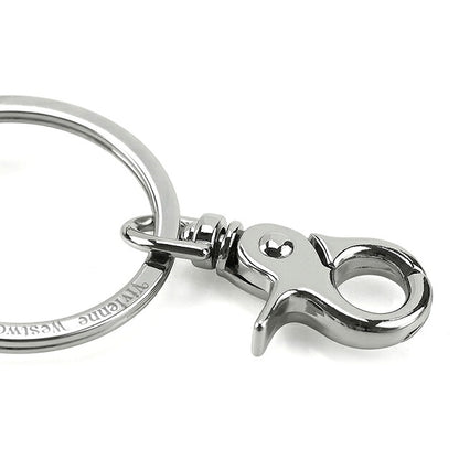 ヴィヴィアン ウエストウッド キーリング レディース ブランド Vivienne Westwood SAFFIANO ロゴ 8203010HU OM0009 N405 シルバー ビビアン 8203010HU-OM0009-N405