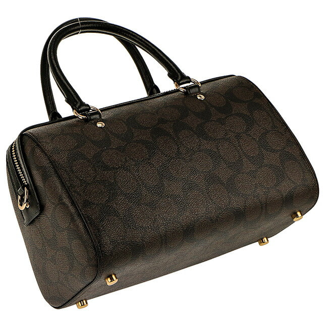 コーチ ハンドバッグ レディース ブランド COACH シグネチャー 83607 IMAA8 1 ブラウン/ブラック 83607-IMAA8-1