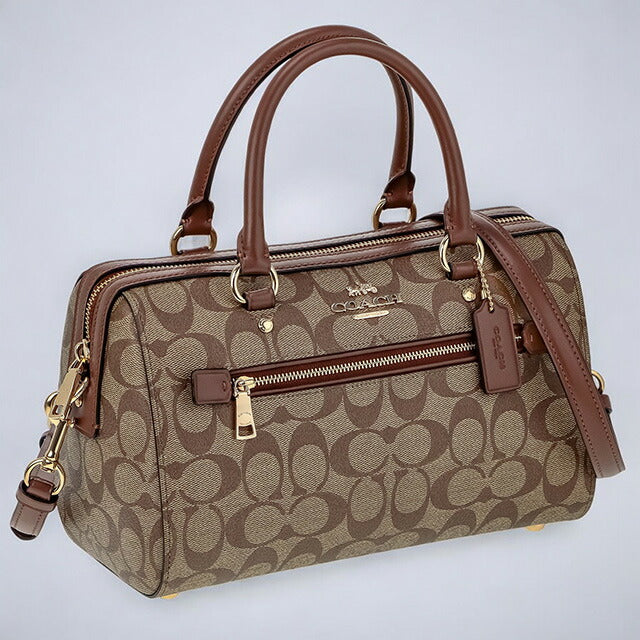 コーチ ハンドバッグ レディース ブランド COACH シグネチャー 83607 IME74 1 カーキ/ブラウン 83607-IME74-1