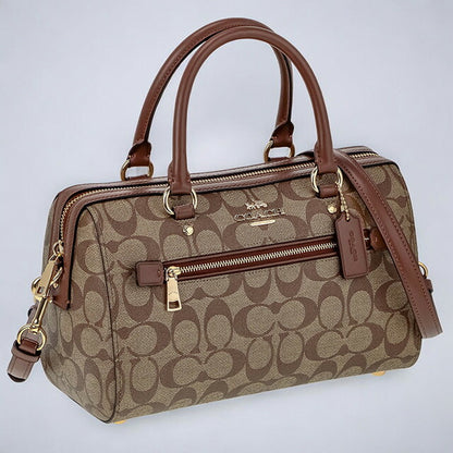 コーチ ハンドバッグ レディース ブランド COACH シグネチャー 83607 IME74 1 カーキ/ブラウン 83607-IME74-1
