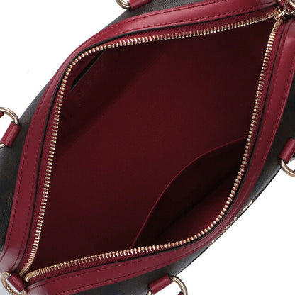 コーチ ハンドバッグ レディース ブランド COACH シグネチャー 83607 IMRVQ 1 ブラウン/レッド 83607-IMRVQ-1