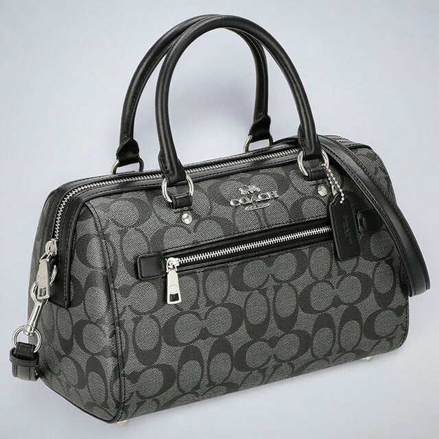 コーチ ハンドバッグ レディース ブランド COACH シグネチャー 83607 SVTSQ 1 グレー/ブラック 83607-SVTSQ-1