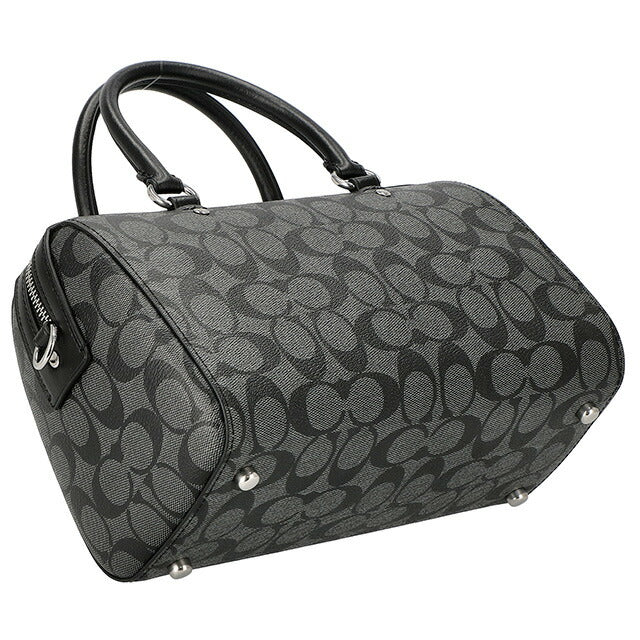 コーチ ハンドバッグ レディース ブランド COACH シグネチャー 83607 SVTSQ 1 グレー/ブラック 83607-SVTSQ-1