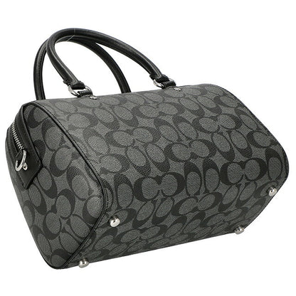 コーチ ハンドバッグ レディース ブランド COACH シグネチャー 83607 SVTSQ 1 グレー/ブラック 83607-SVTSQ-1
