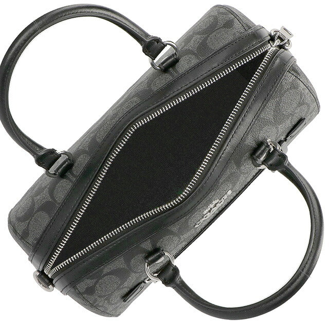 コーチ ハンドバッグ レディース ブランド COACH シグネチャー 83607 SVTSQ 1 グレー/ブラック 83607-SVTSQ-1