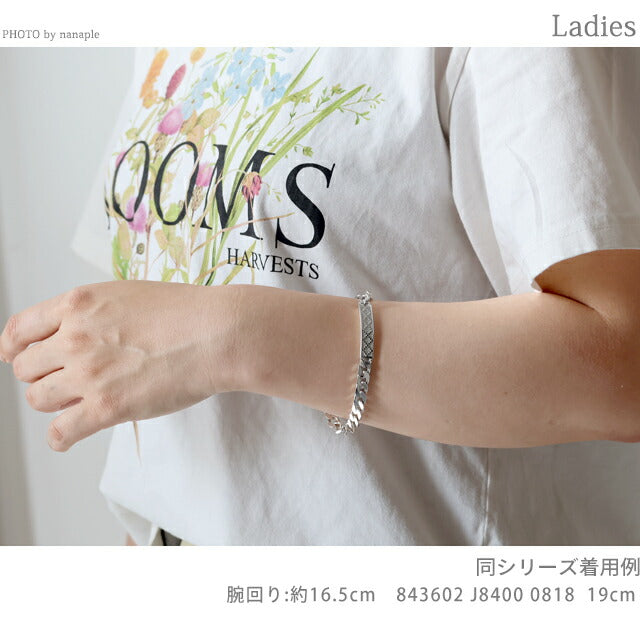 グッチ ブレスレット メンズ レディース ブランド GUCCI ディアマンテ 19 チェーン ロゴ 843602 J8400 0818 シルバー アクセサリー 843602-J8400-0818-19