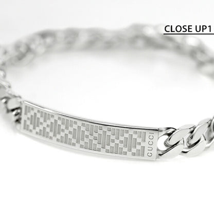グッチ ブレスレット メンズ レディース ブランド GUCCI ディアマンテ 20 チェーン ロゴ 843602 J8400 0818 シルバー アクセサリー 843602-J8400-0818-20