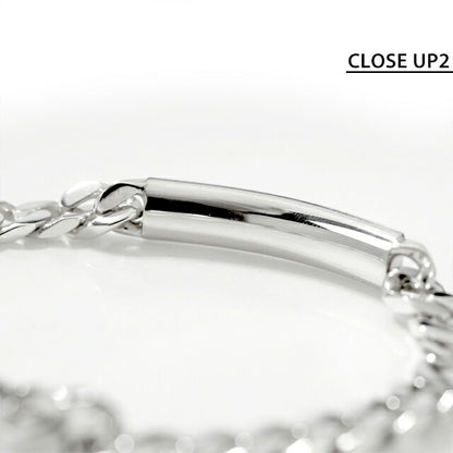 グッチ ブレスレット メンズ レディース ブランド GUCCI ディアマンテ 20 チェーン ロゴ 843602 J8400 0818 シルバー アクセサリー 843602-J8400-0818-20