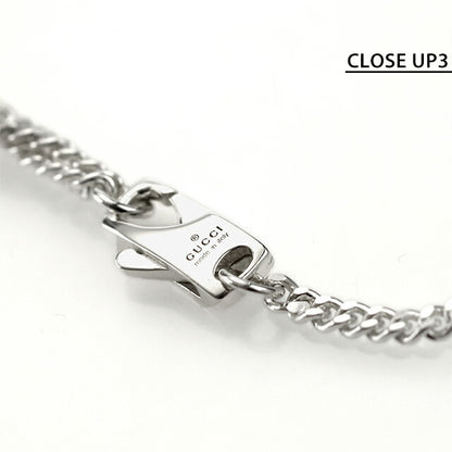 グッチ ネックレス メンズ レディース ブランド GUCCI ディアマンテ プレート ロゴ 843607 J8400 0818 シルバー アクセサリー 843607-J8400-0818