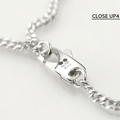 グッチ ネックレス メンズ レディース ブランド GUCCI ディアマンテ プレート ロゴ 843607 J8400 0818 シルバー アクセサリー 843607-J8400-0818