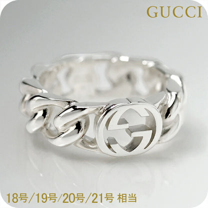 グッチ リング メンズ レディース ブランド GUCCI インターロッキング ロゴ 843627 J8400 0818 シルバー アクセサリー 選べるモデル 843627-J8400-0818