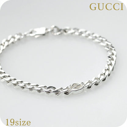 グッチ ブレスレット メンズ レディース ブランド GUCCI インターロッキング ロゴ 843736 J8400 0818 シルバー アクセサリー 843736-J8400-0818-19