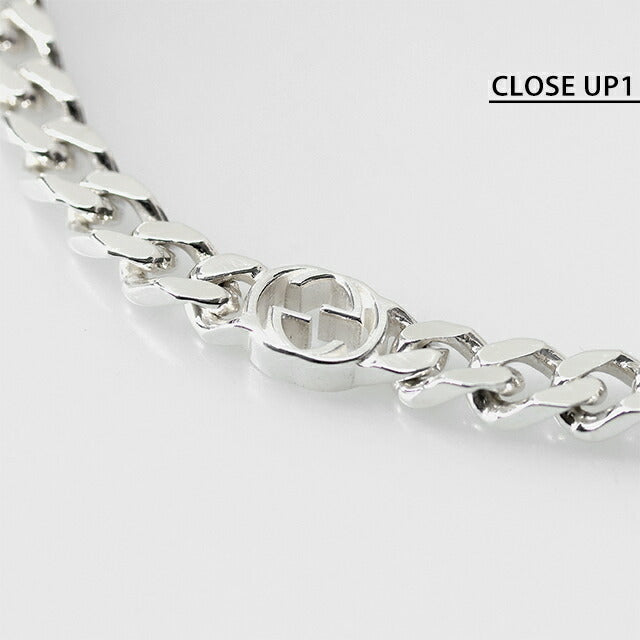 グッチ ブレスレット メンズ レディース ブランド GUCCI インターロッキング ロゴ 843736 J8400 0818 シルバー アクセサリー 843736-J8400-0818-19