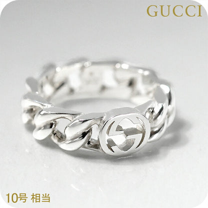 グッチ リング メンズ レディース ブランド GUCCI インターロッキング 10サイズ ロゴ 843972 J8400 0818 シルバー アクセサリー 843972-J8400-0818-10