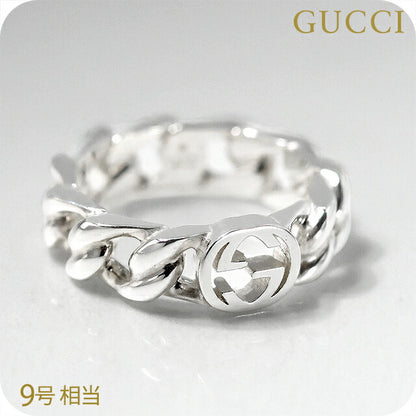 グッチ リング メンズ レディース ブランド GUCCI インターロッキング 9サイズ ロゴ 843972 J8400 0818 シルバー アクセサリー 843972-J8400-0818-9