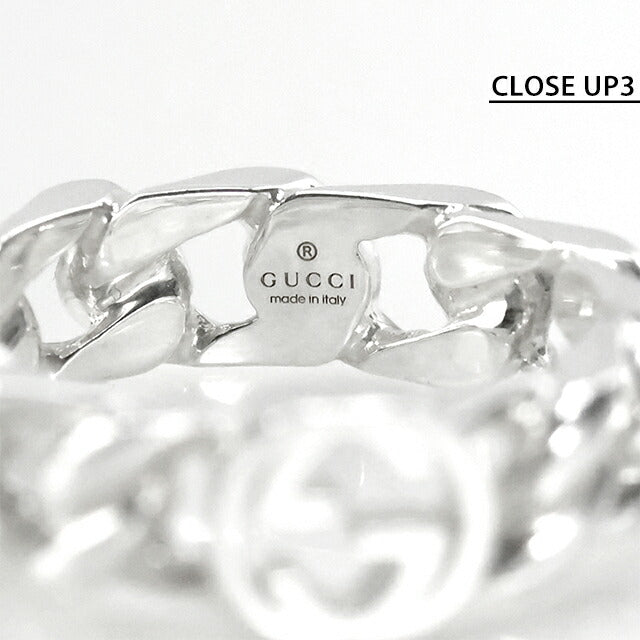 グッチ リング メンズ レディース ブランド GUCCI インターロッキング 9サイズ ロゴ 843972 J8400 0818 シルバー アクセサリー 843972-J8400-0818-9