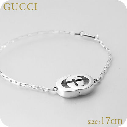 グッチ ブレスレット メンズ レディース ブランド GUCCI インターロッキング 853966 J8400 0818 シルバー アクセサリー 853966-J8400-0818-17