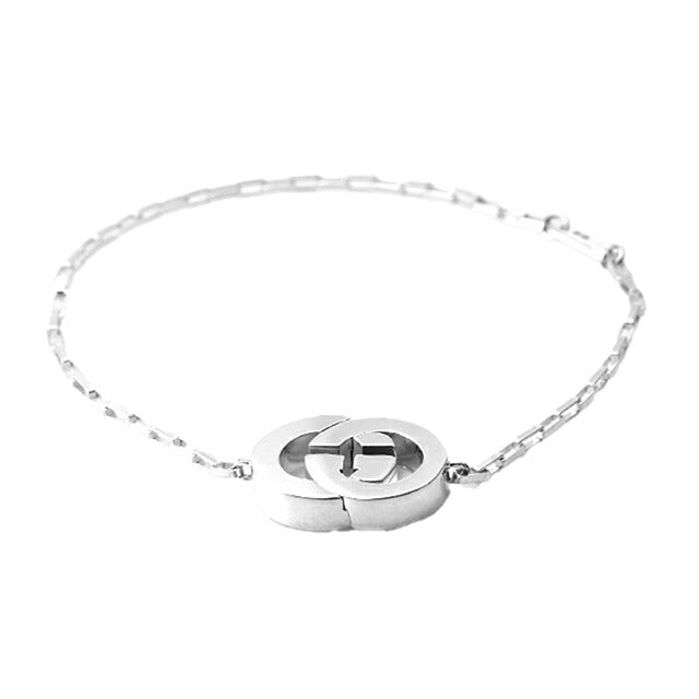 グッチ ブレスレット メンズ レディース ブランド GUCCI インターロッキング 853966 J8400 0818 シルバー アクセサリー 853966-J8400-0818-18