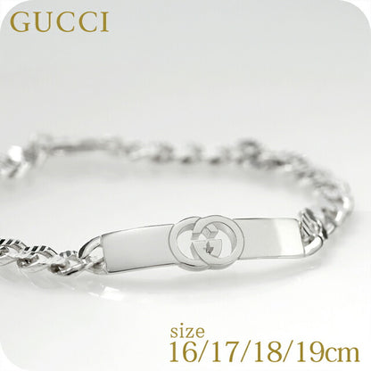 グッチ ブレスレット メンズ レディース ブランド GUCCI インターロッキング チェーン ロゴ 853978 J8400 0818 アクセサリー 選べるモデル 853978-J8400-0818